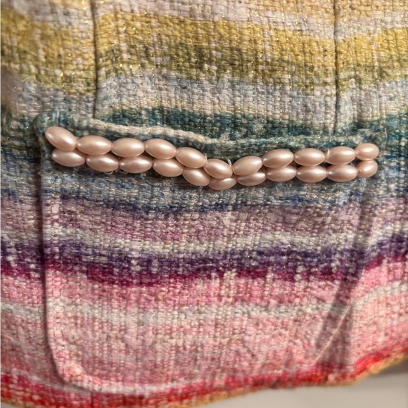 Rainbow Tailored Blazer with Tweed Texture - Picture 3 of 5